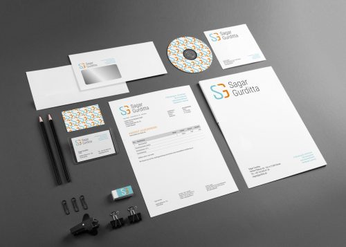 Photo. Template for branding identity. For graphic designers presentations and portfolios.